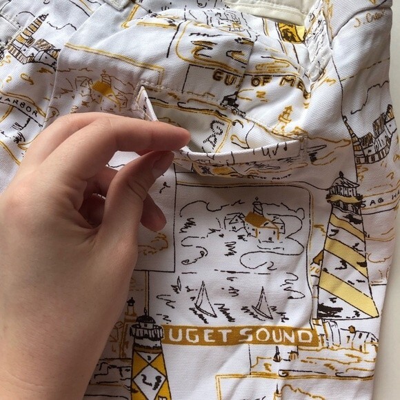 J. Crew Factory Nautical Sailboat Shorts Size 2 - Picture 4 of 8